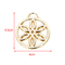 Оборудование украшения сумки геометрии цветка DIY облегченного золота круговое привесное